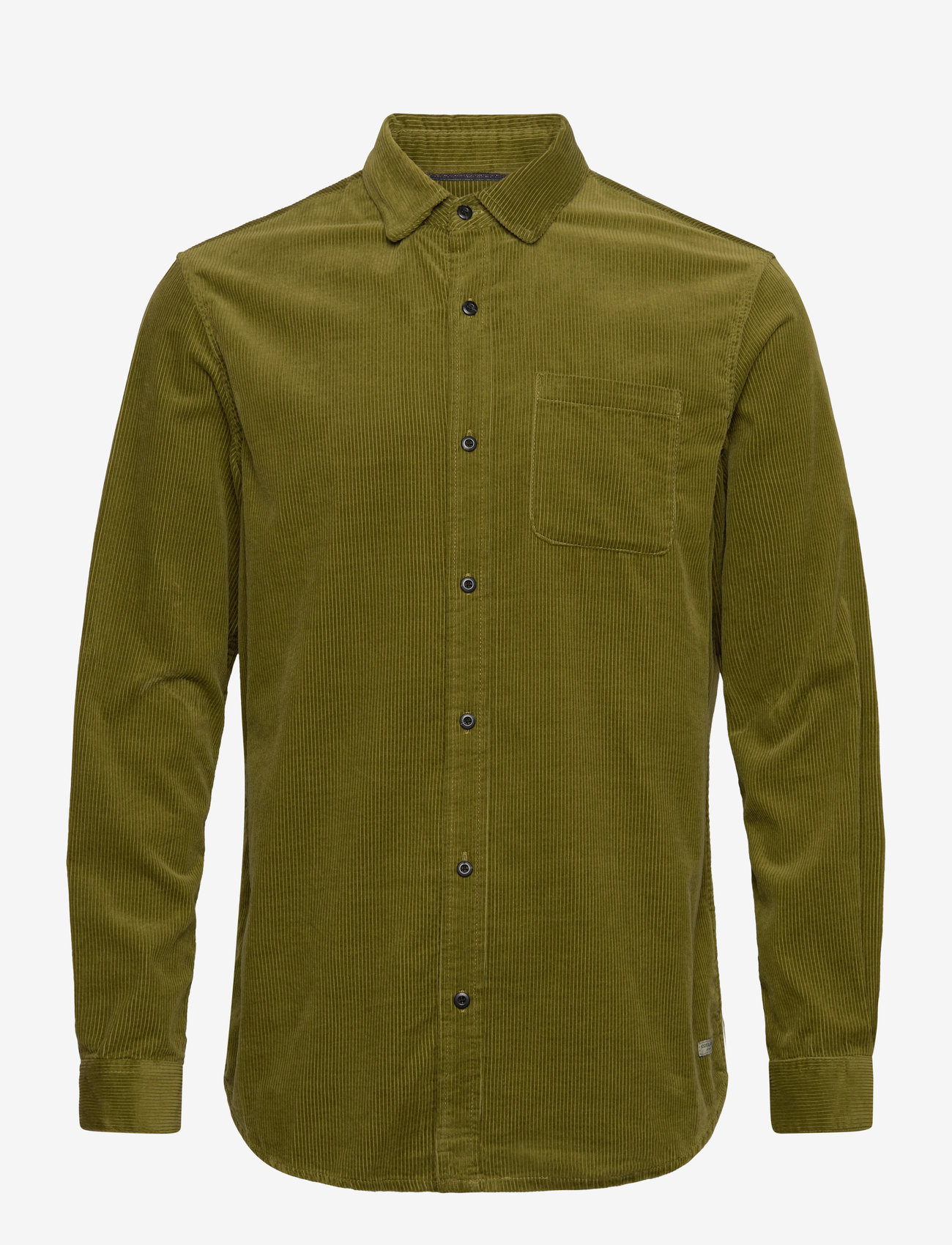 Scotch & Soda - Solid Corduroy Shirt - velvet särgid - moss green - 0