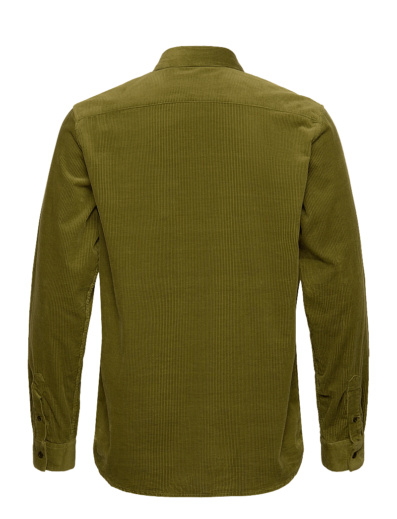 Scotch & Soda - Solid Corduroy Shirt - velvet särgid - moss green - 1