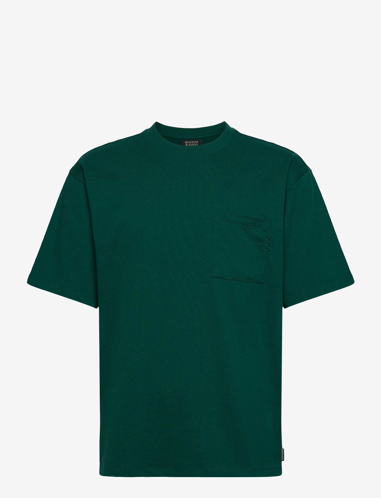 Scotch & Soda - 3 Crosses Loose Fit Pocket T-shirt - wingback green - 0