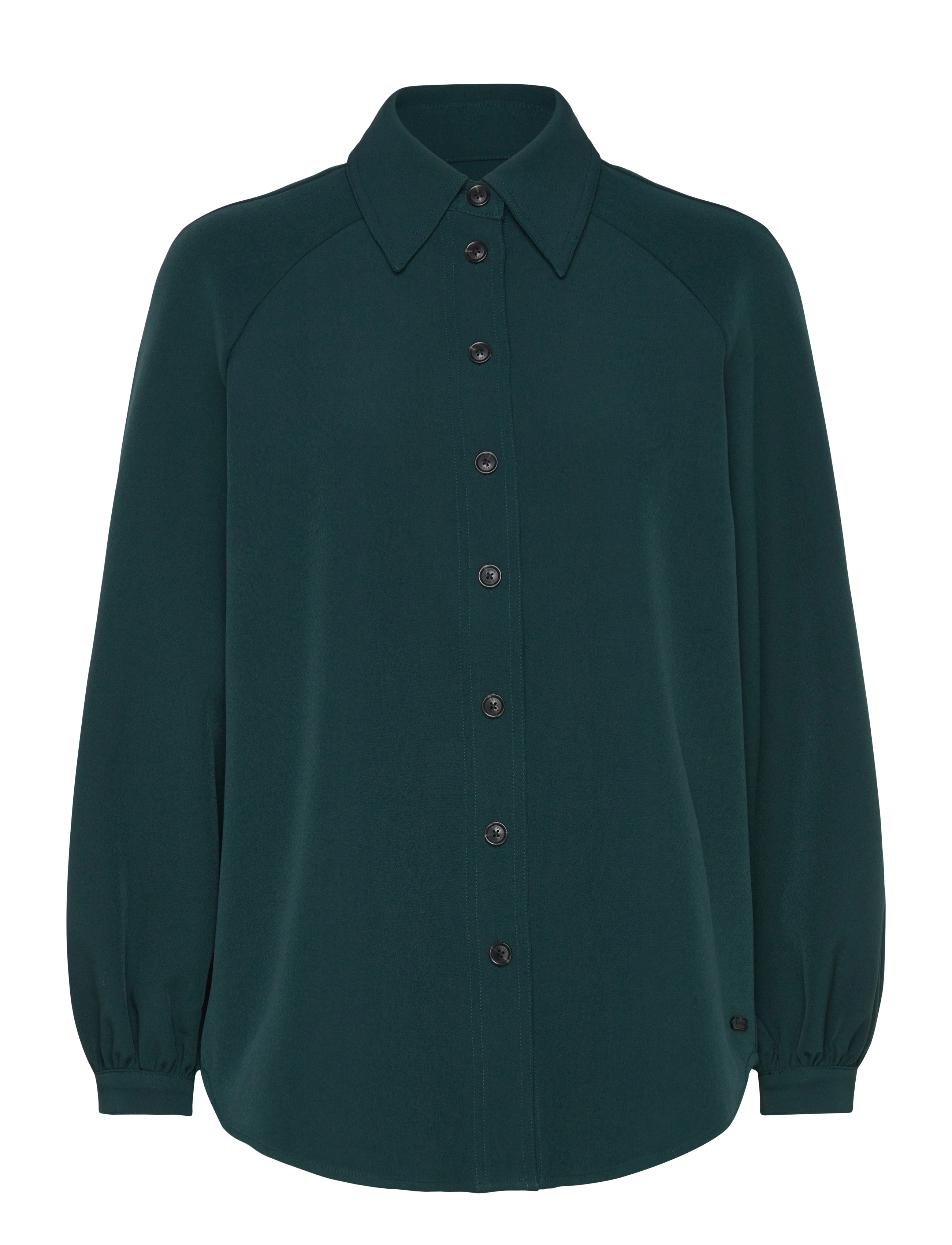 SCOTCH & SODA Crepe Peasant Sleeve Overshirt Grün - 34 - Damen