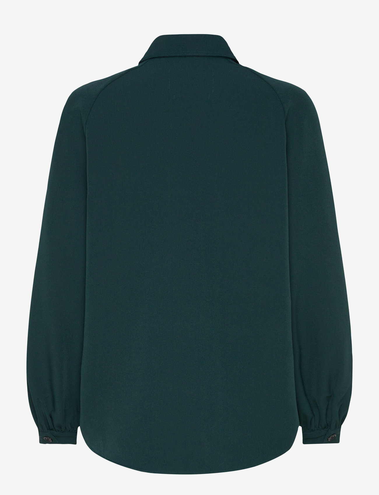 Scotch & Soda - Crepe peasant sleeve overshirt - herbstliche kleidung - cypress green - 2