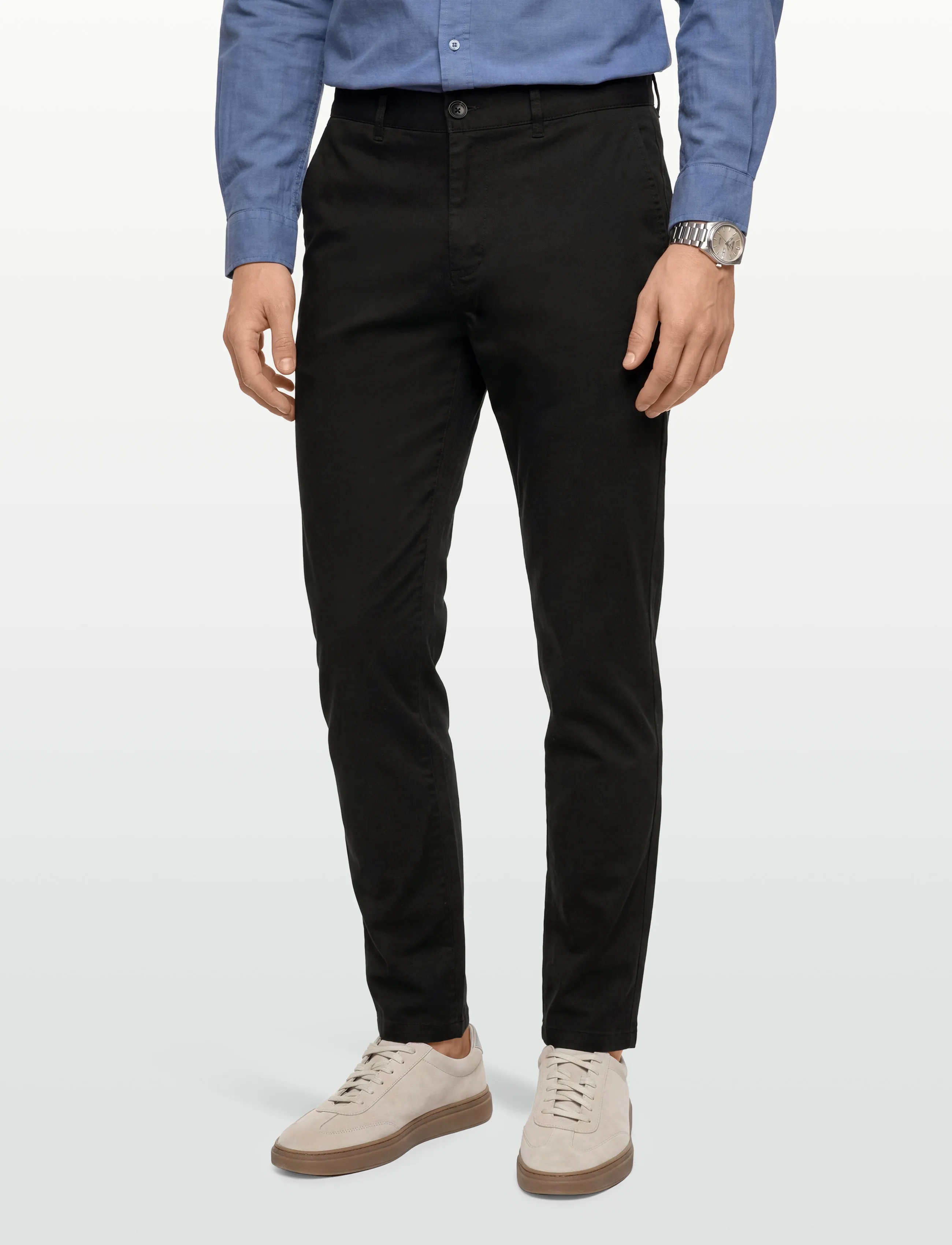 Scotch & Soda - CORE - Stuart - stretch cotton chino - chinos - black - 3