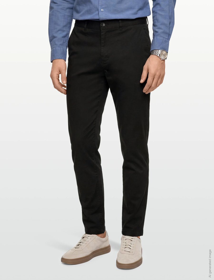 Scotch & Soda - CORE - Stuart - stretch cotton chino - chinos - black - 3