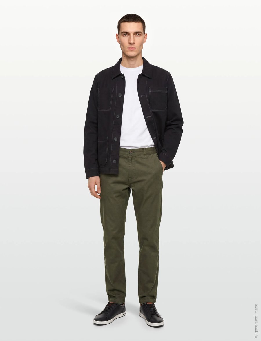 Scotch & Soda - CORE - Stuart - stretch cotton chino - chinos - khaki - 0