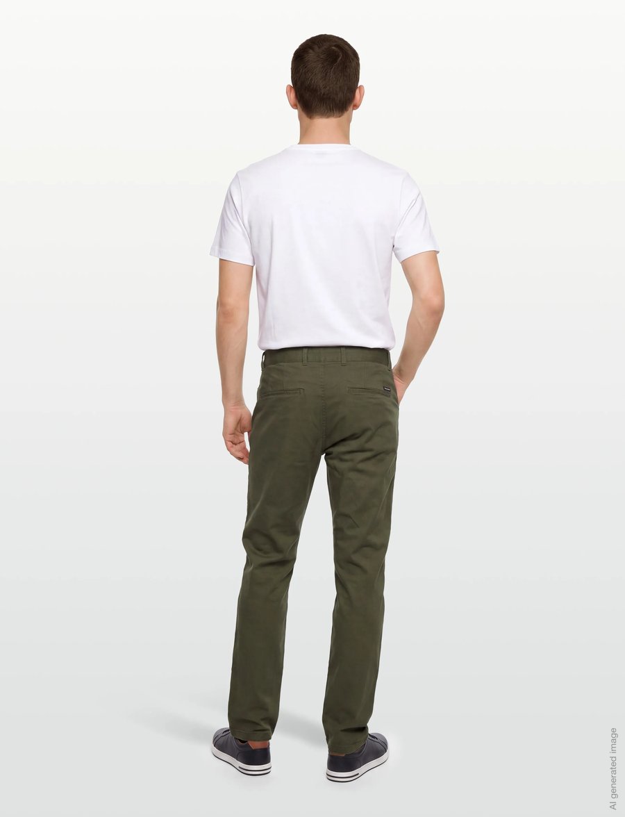 Scotch & Soda - CORE - Stuart - stretch cotton chino - chinos - khaki - 4