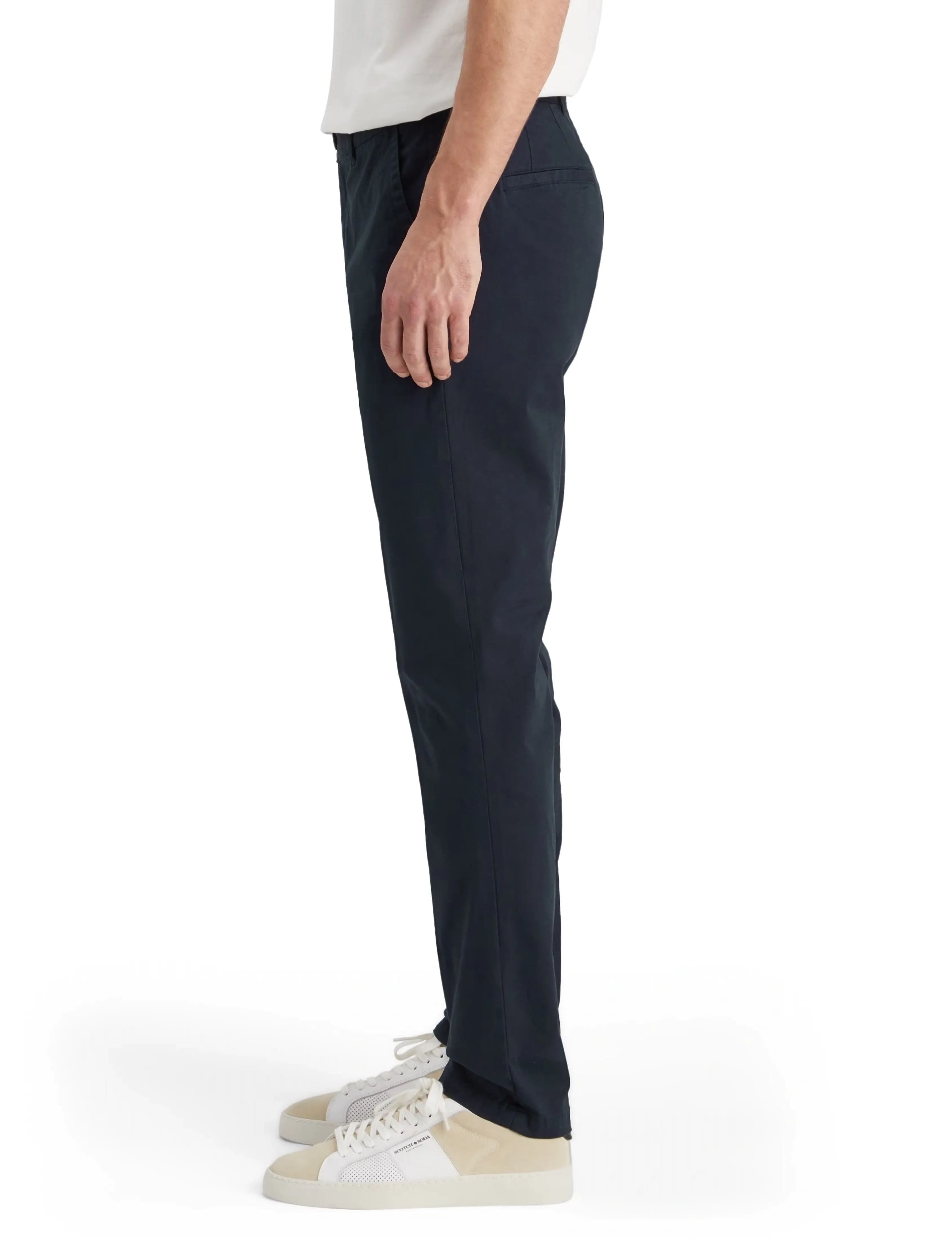Scotch & Soda Core - Stuart - Stretch Cotton Chino, 36 x 34, Navy, Bukser > Chinos, Herre