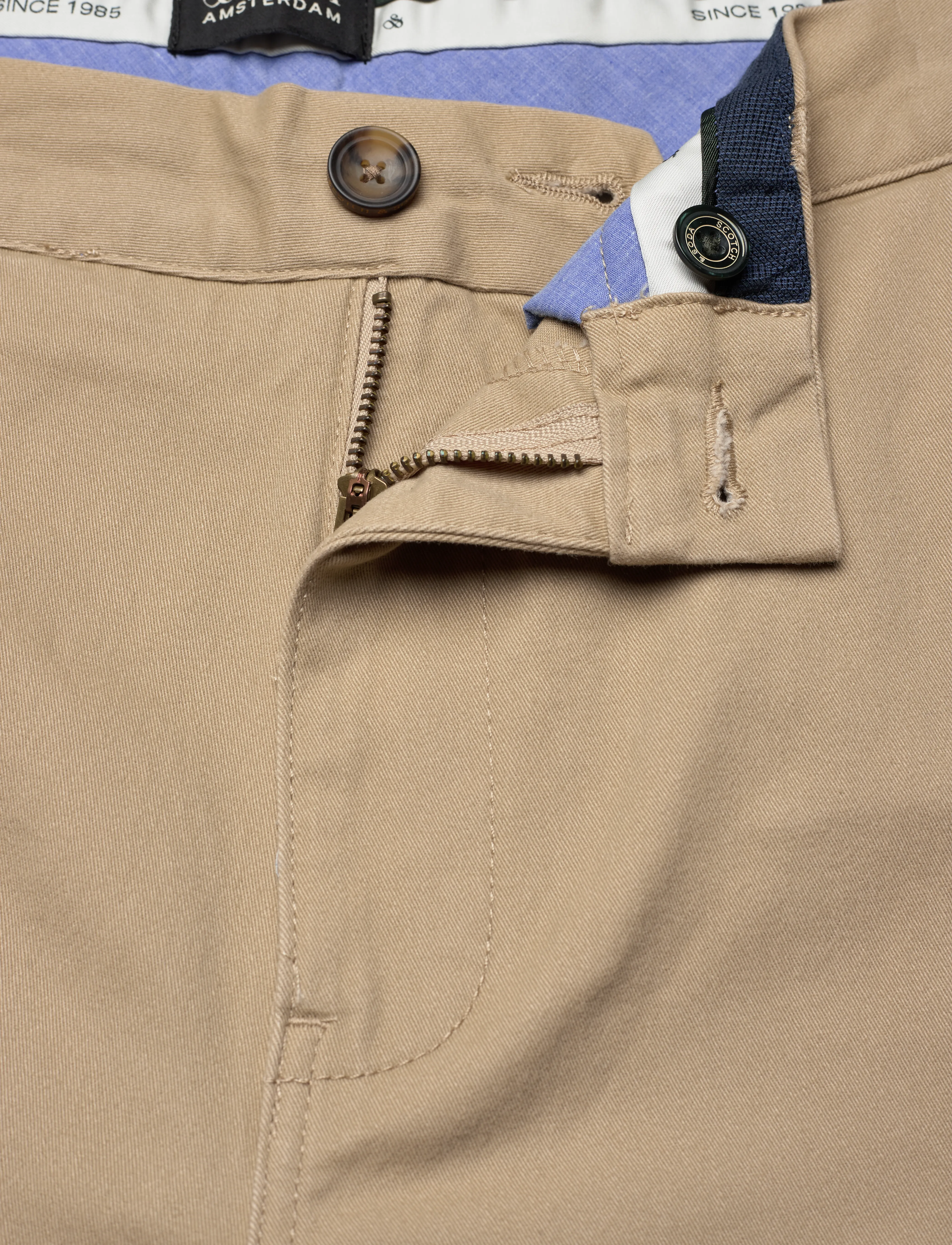 Scotch & Soda - CORE - Stuart - stretch cotton chino - chino-buxur - sand - 5