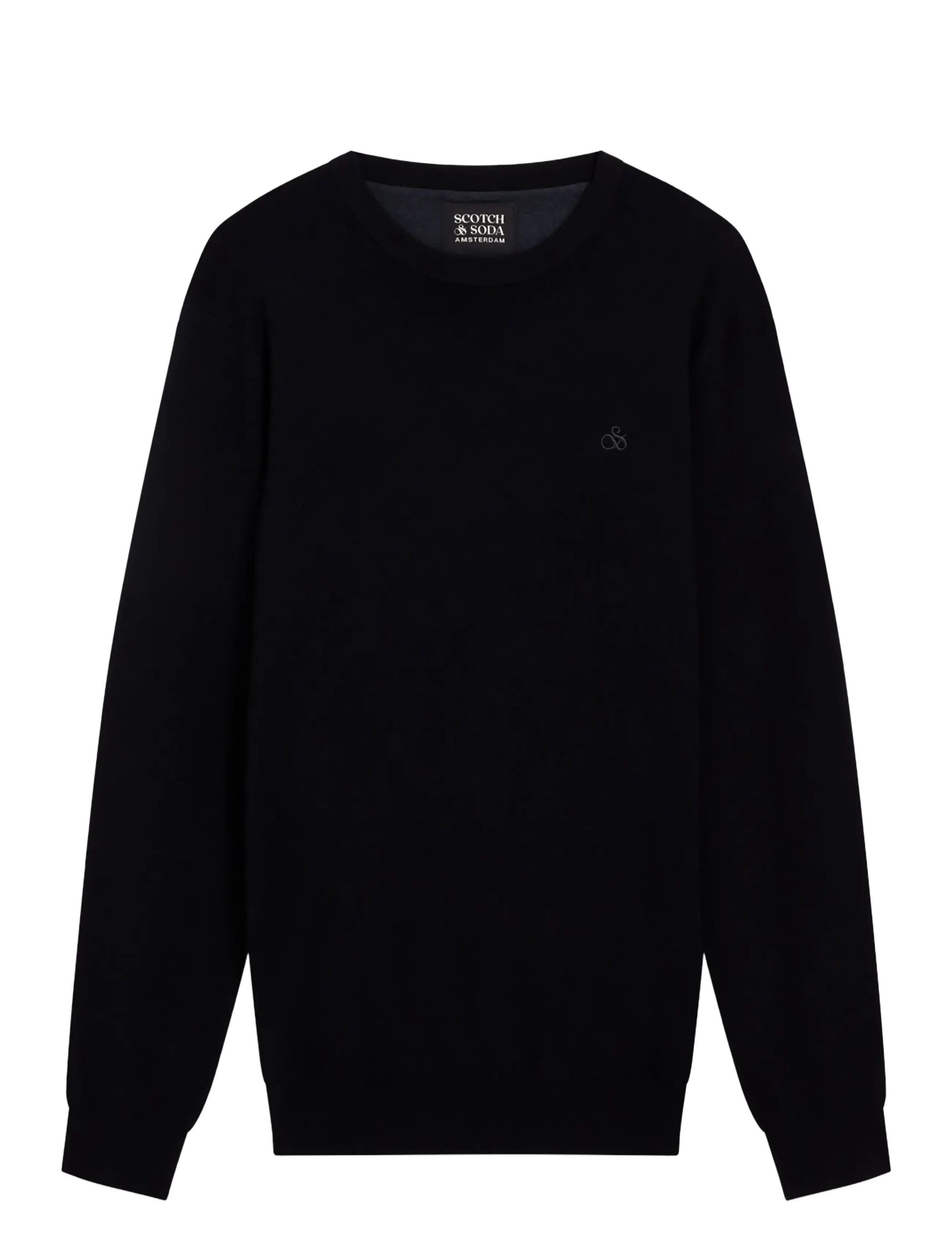 Scotch & Soda - CORE Viscose Pullover Crewneck - black - 1