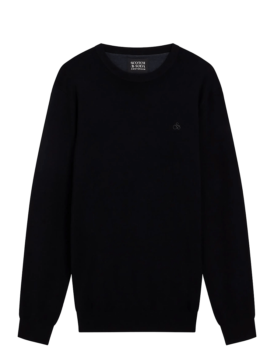 Scotch & Soda - CORE Viscose Pullover Crewneck - black - 1