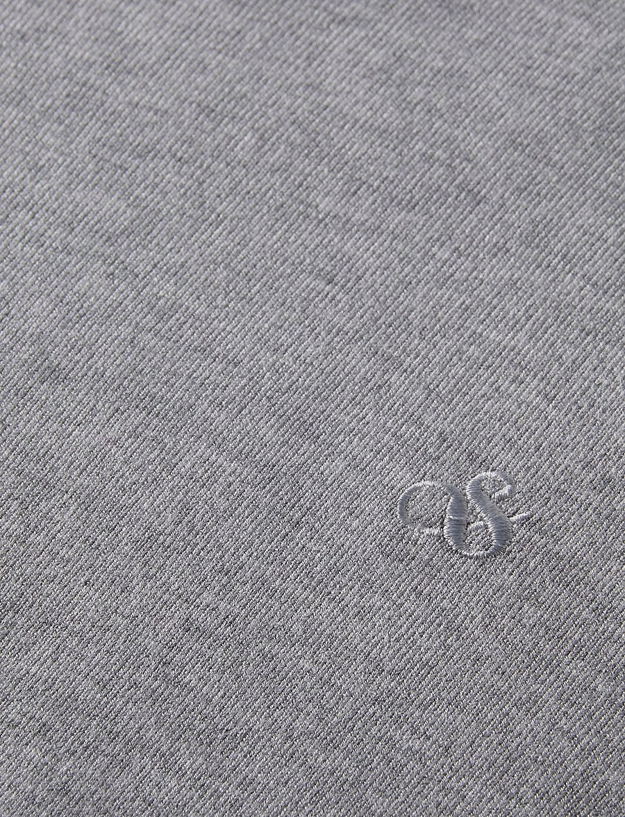 Scotch & Soda - CORE Viscose Pullover Crewneck - round necks - grey melange - 3