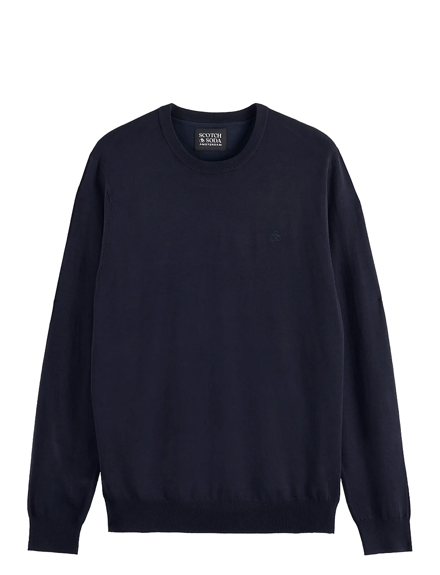 Scotch & Soda - CORE Viscose Pullover Crewneck - round necks - night - 1
