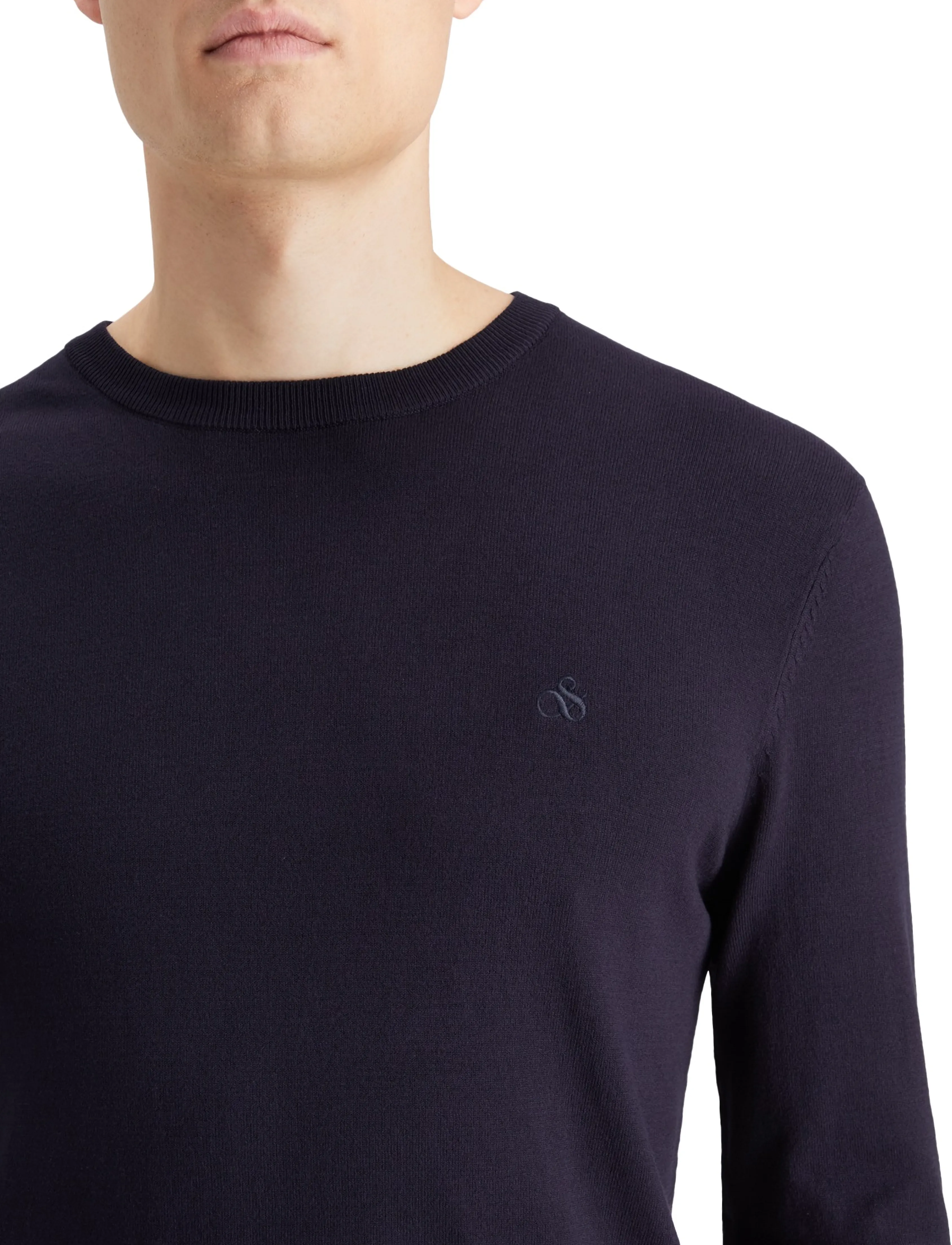 Scotch & Soda - CORE Viscose Pullover Crewneck - round necks - night - 3