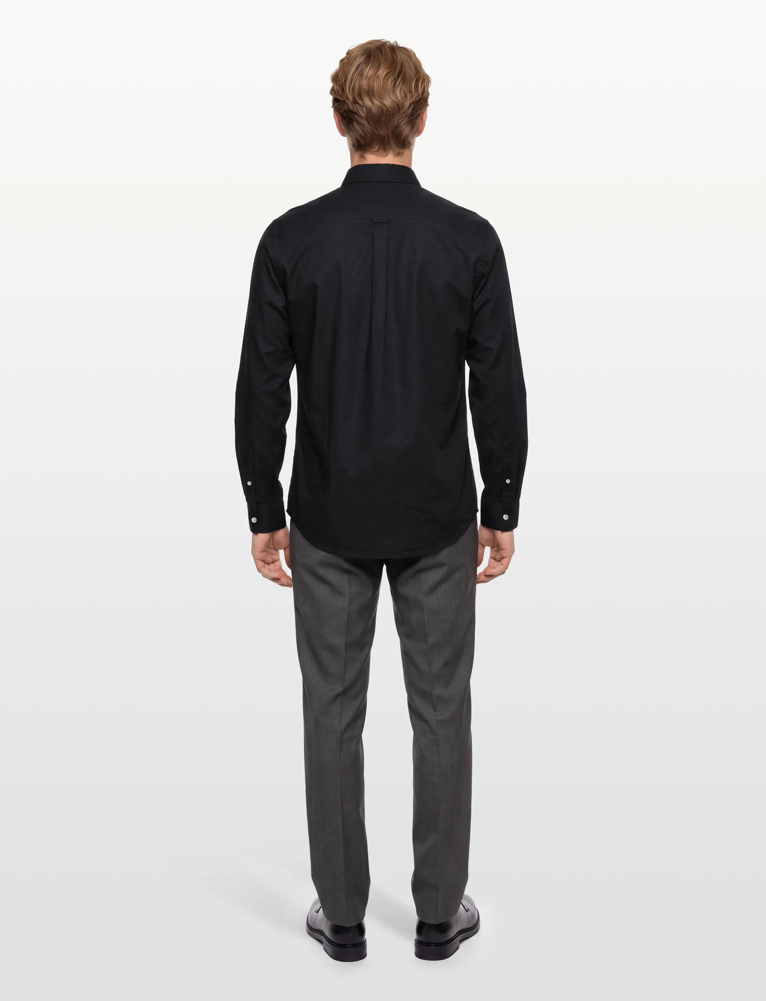 Scotch & Soda - Core - Oxford Solid - oxford-skjortor - black - 4