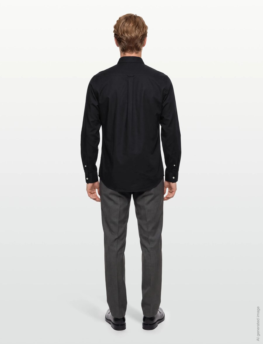 Scotch & Soda - Core - Oxford Solid - oxfordi särgid - black - 4