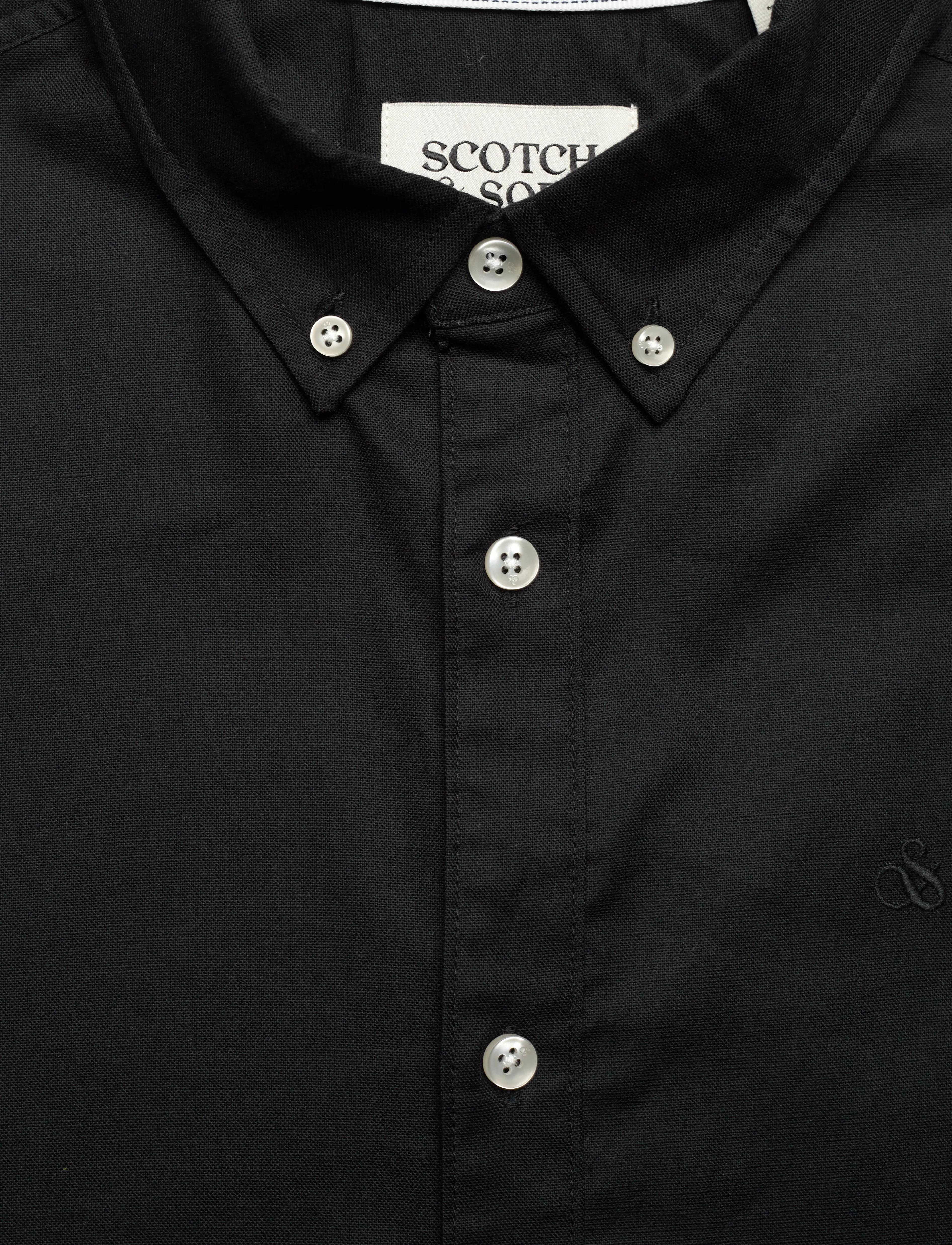 Scotch & Soda - Core - Oxford Solid - oxford-hemden - black - 2