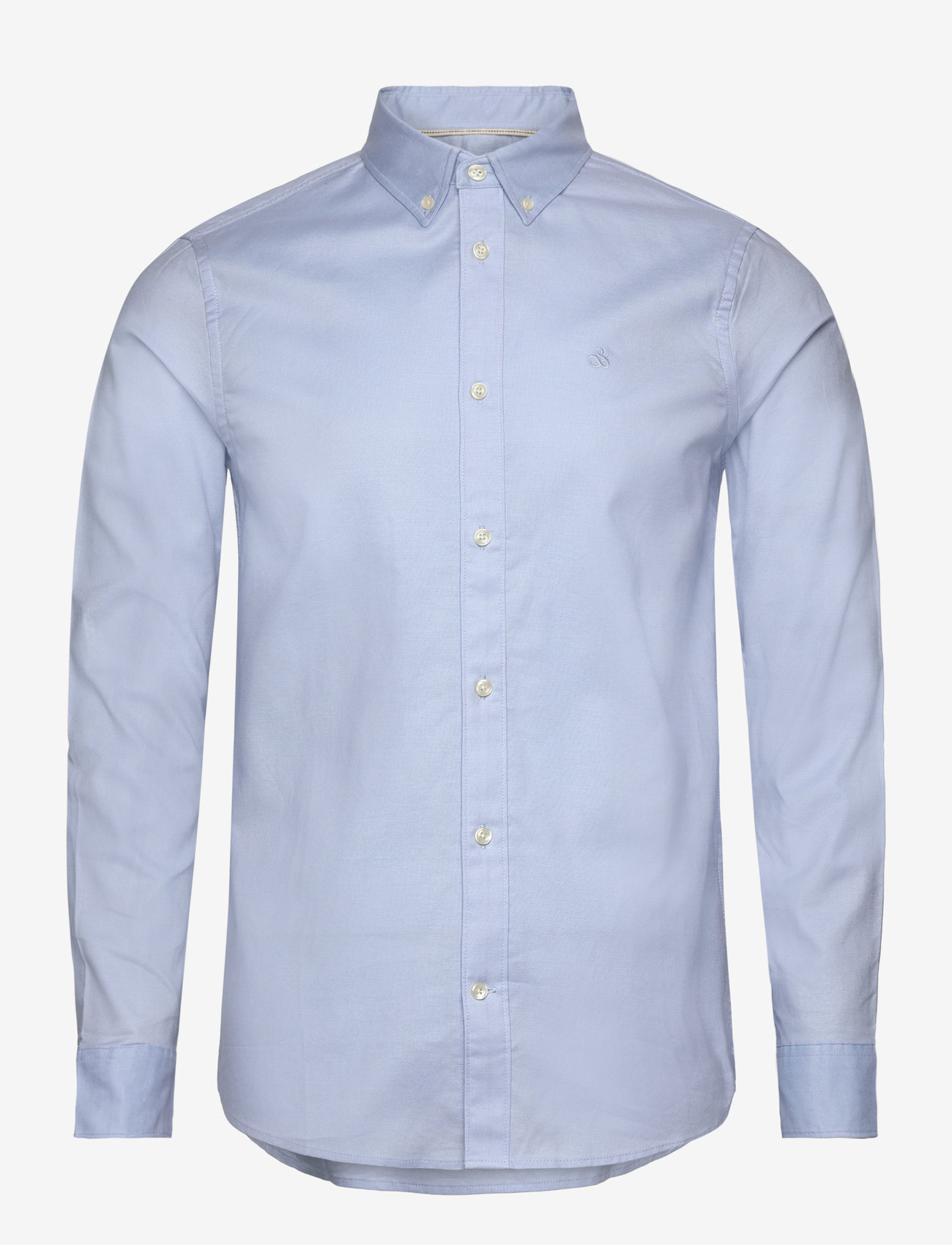 Scotch & Soda - Core - Oxford Solid - oxford skjorter - shirt blue - 0
