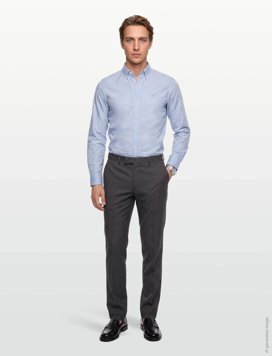 Scotch & Soda - Core - Oxford Solid - oxfordi särgid - shirt blue - 0