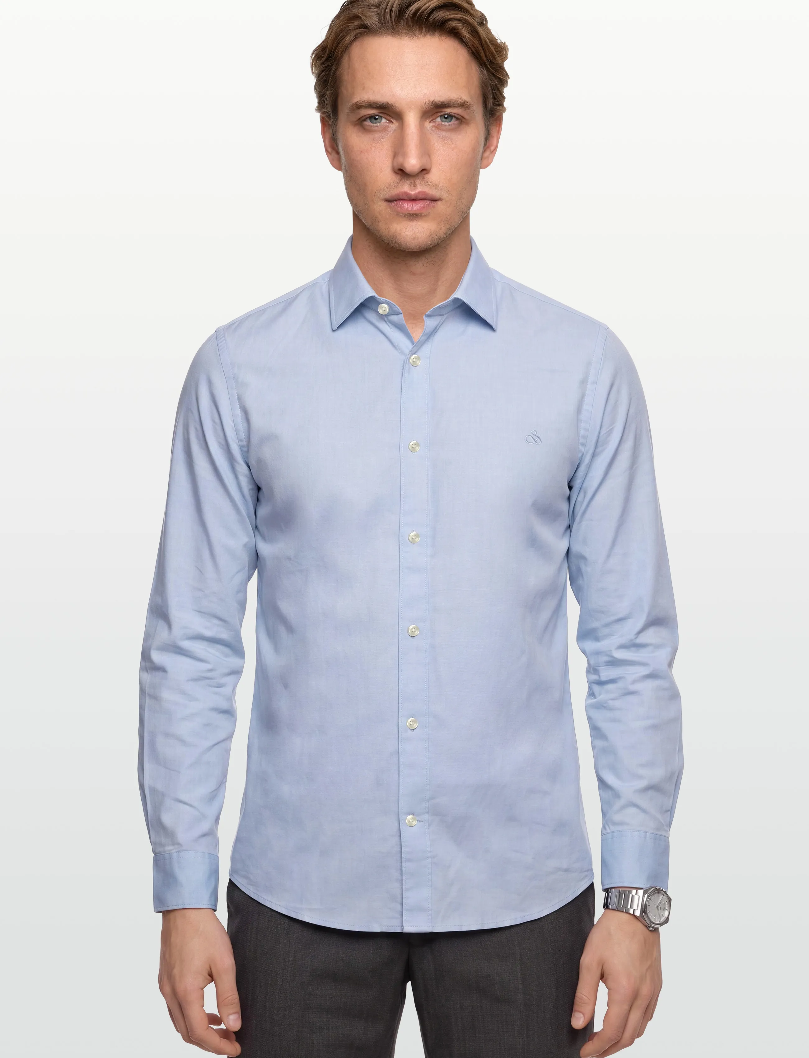 Scotch & Soda - Core - Oxford Solid - oxfordi särgid - shirt blue - 3