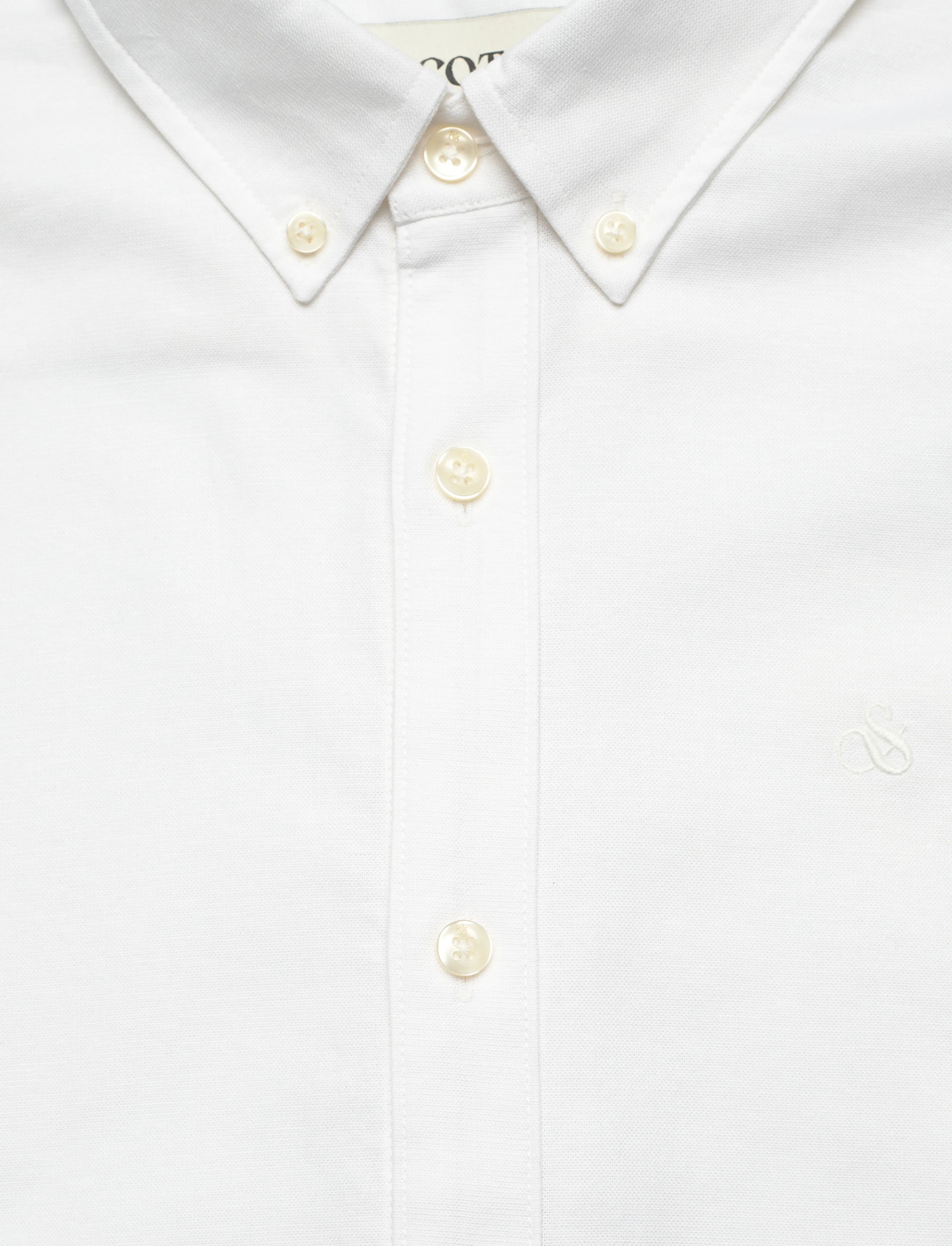 Scotch & Soda - Core - Oxford Solid - oxford-skjortor - white - 4