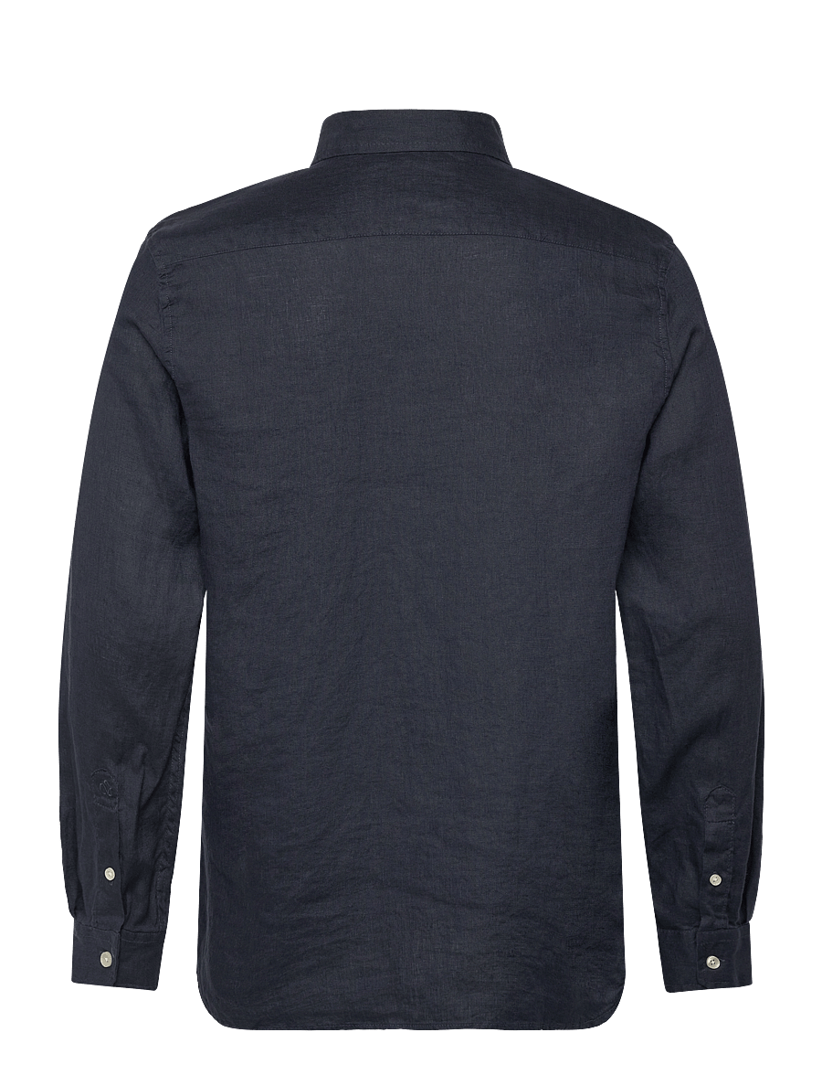 Scotch & Soda - CORE Linen Shirt ls Buttondown - hørskjorter - night - 1