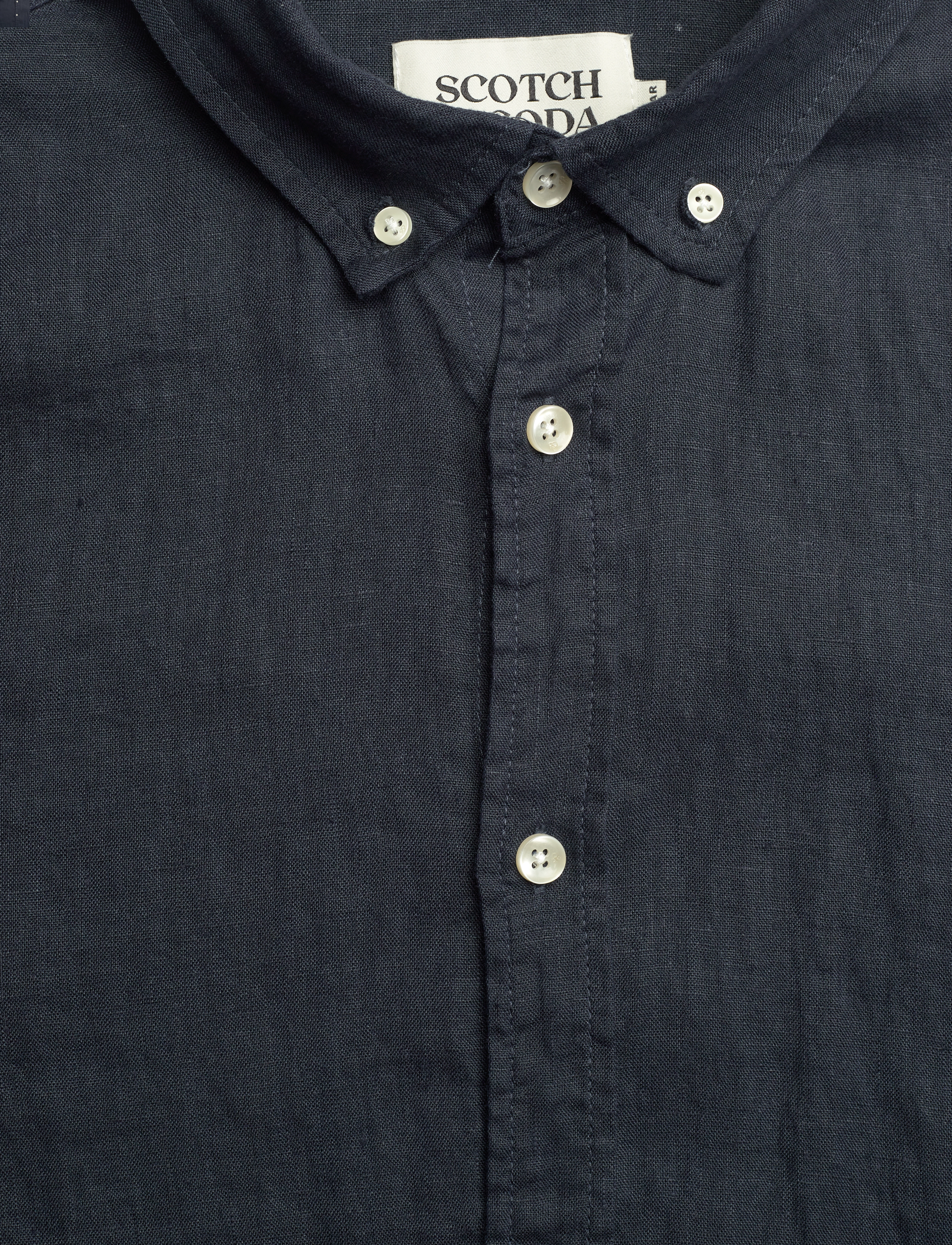 Scotch & Soda - CORE Linen Shirt ls Buttondown - night - 2