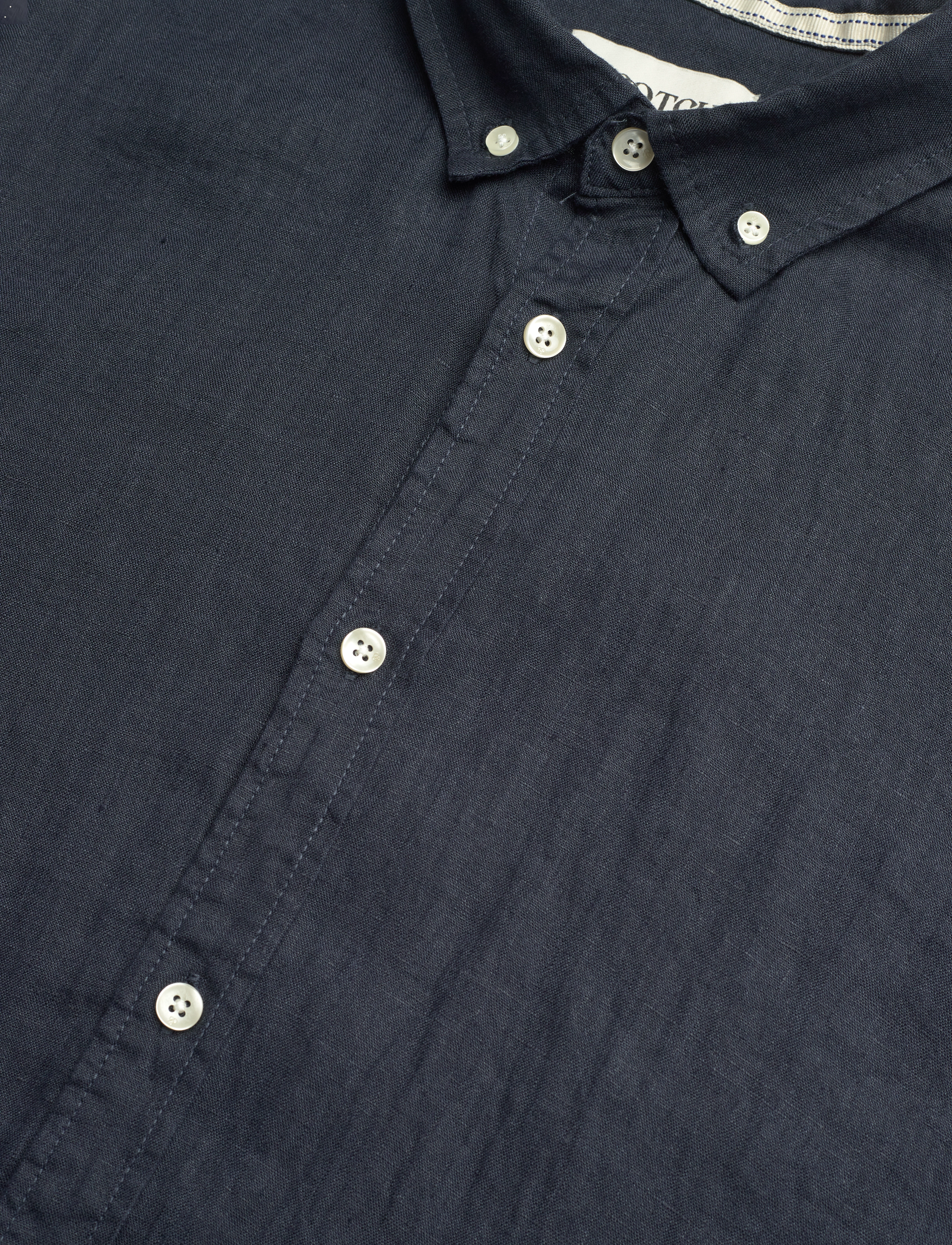 Scotch & Soda - CORE Linen Shirt ls Buttondown - night - 3