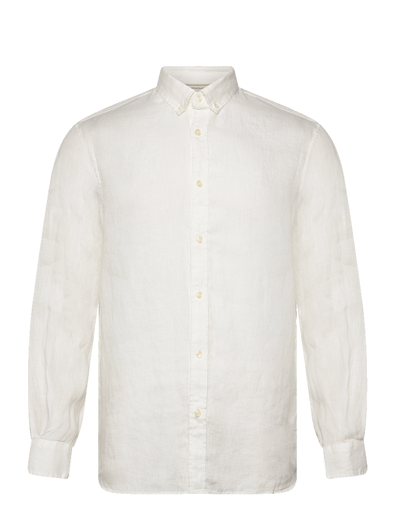 Scotch & Soda - Core - Linen Shirt Ls Button-Down - linased särgid - off white - 0