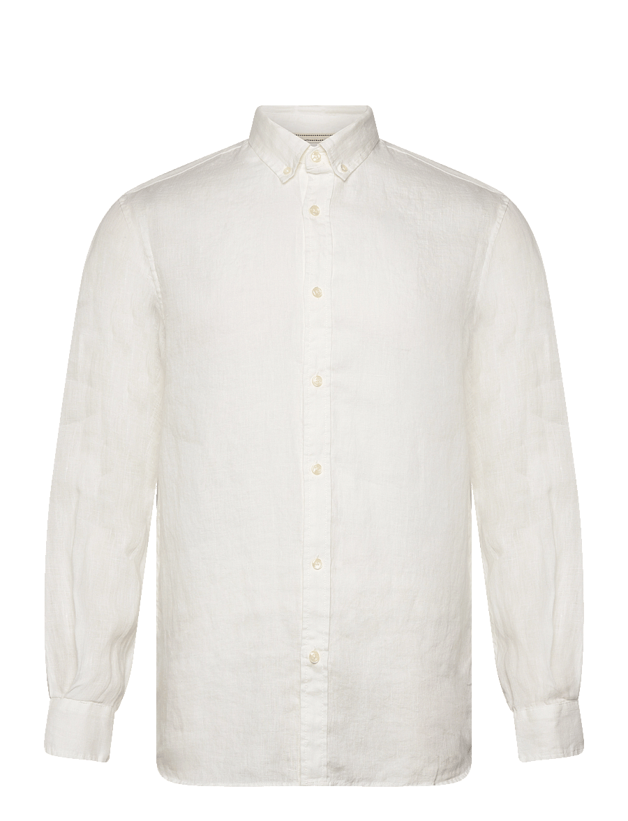 Scotch & Soda - CORE Linen Shirt ls Buttondown - off white - 0