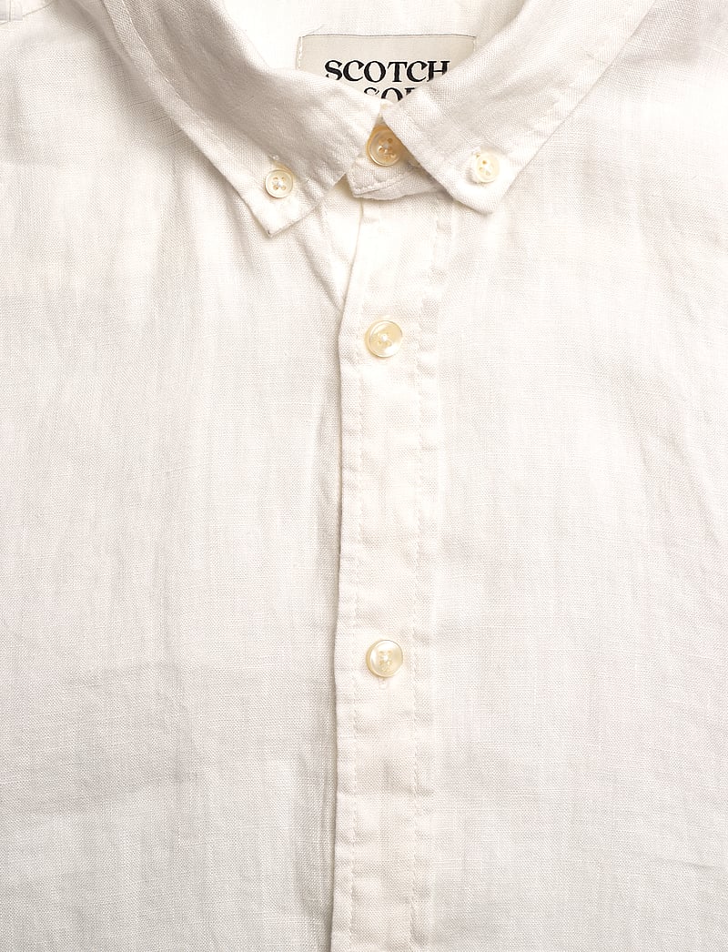 Scotch & Soda - Core - Linen Shirt Ls Button-Down - linased särgid - off white - 2