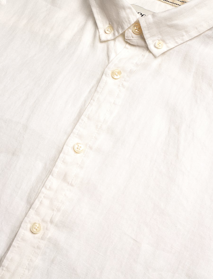 Scotch & Soda - CORE Linen Shirt ls Buttondown - off white - 3