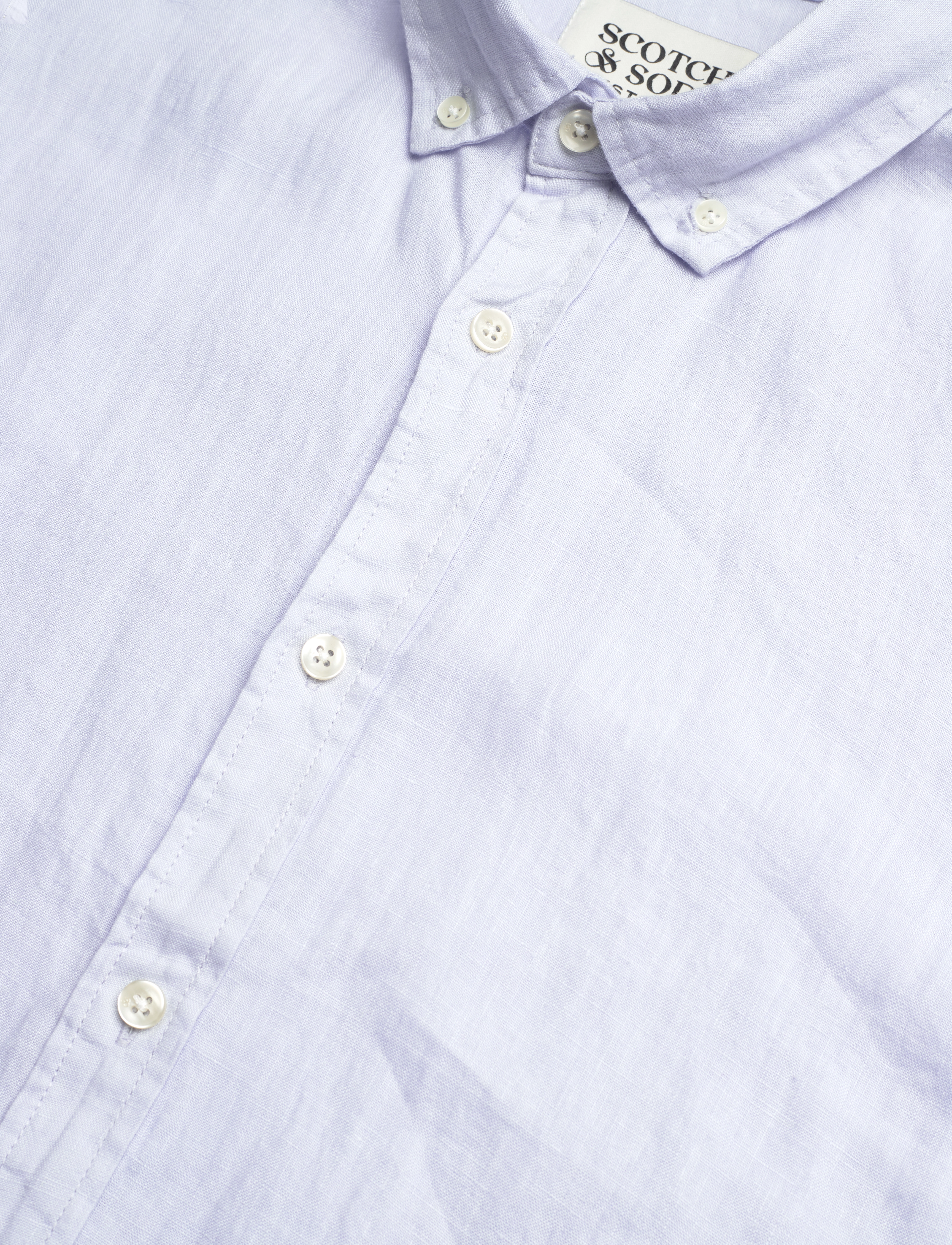 Scotch & Soda - CORE Linen Shirt ls Buttondown - shirt blue - 3