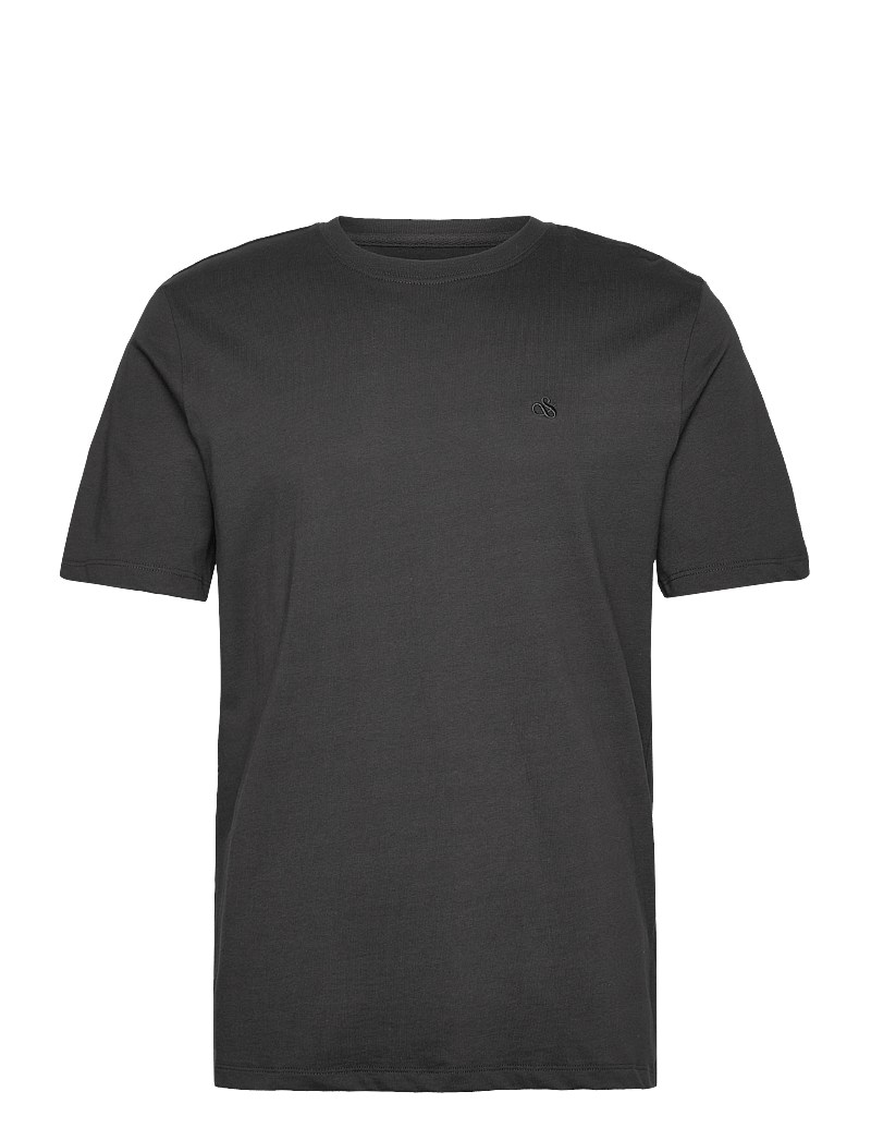 Scotch & Soda - CORE Logo T-Shirt - kortärmade t-shirts - black - 0