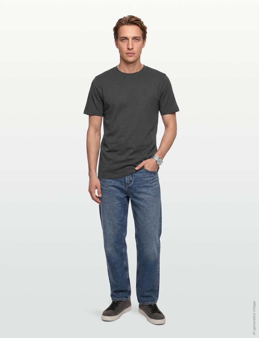 Scotch & Soda - CORE Logo T-Shirt - kurzärmelige t-shirts - black - 0