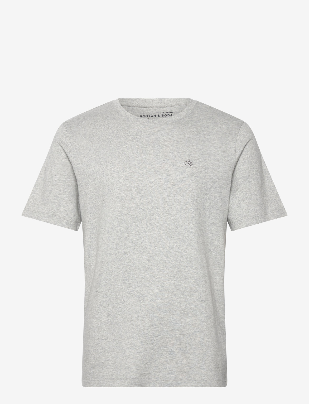 Scotch & Soda - CORE Logo T-Shirt - kurzärmelig - grey melange - 0