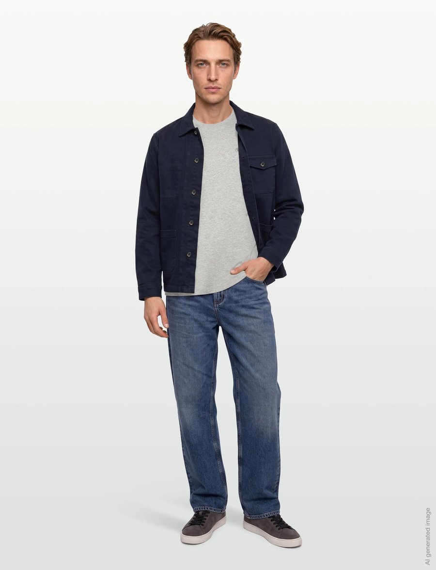 Scotch & Soda - CORE Logo T-Shirt - kurzärmelige t-shirts - grey melange - 0