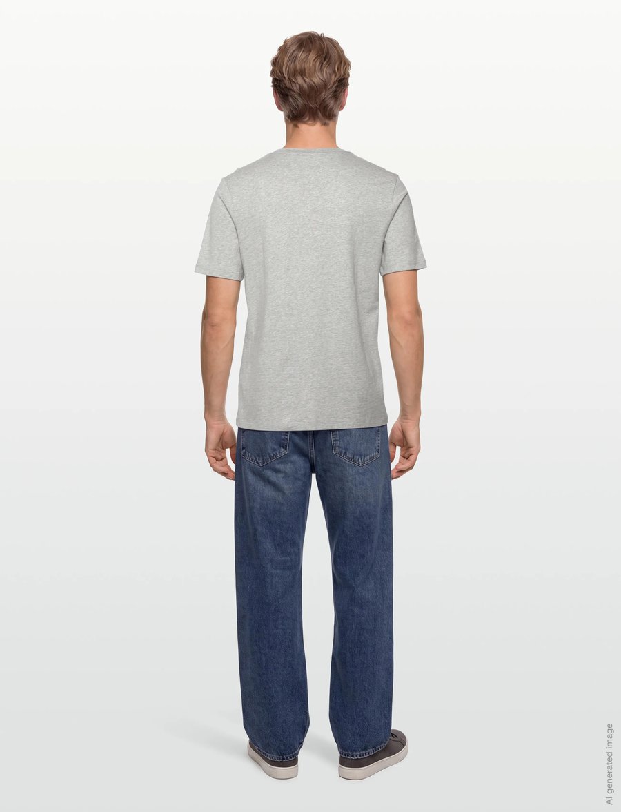 Scotch & Soda - CORE Logo T-Shirt - kurzärmelige t-shirts - grey melange - 4