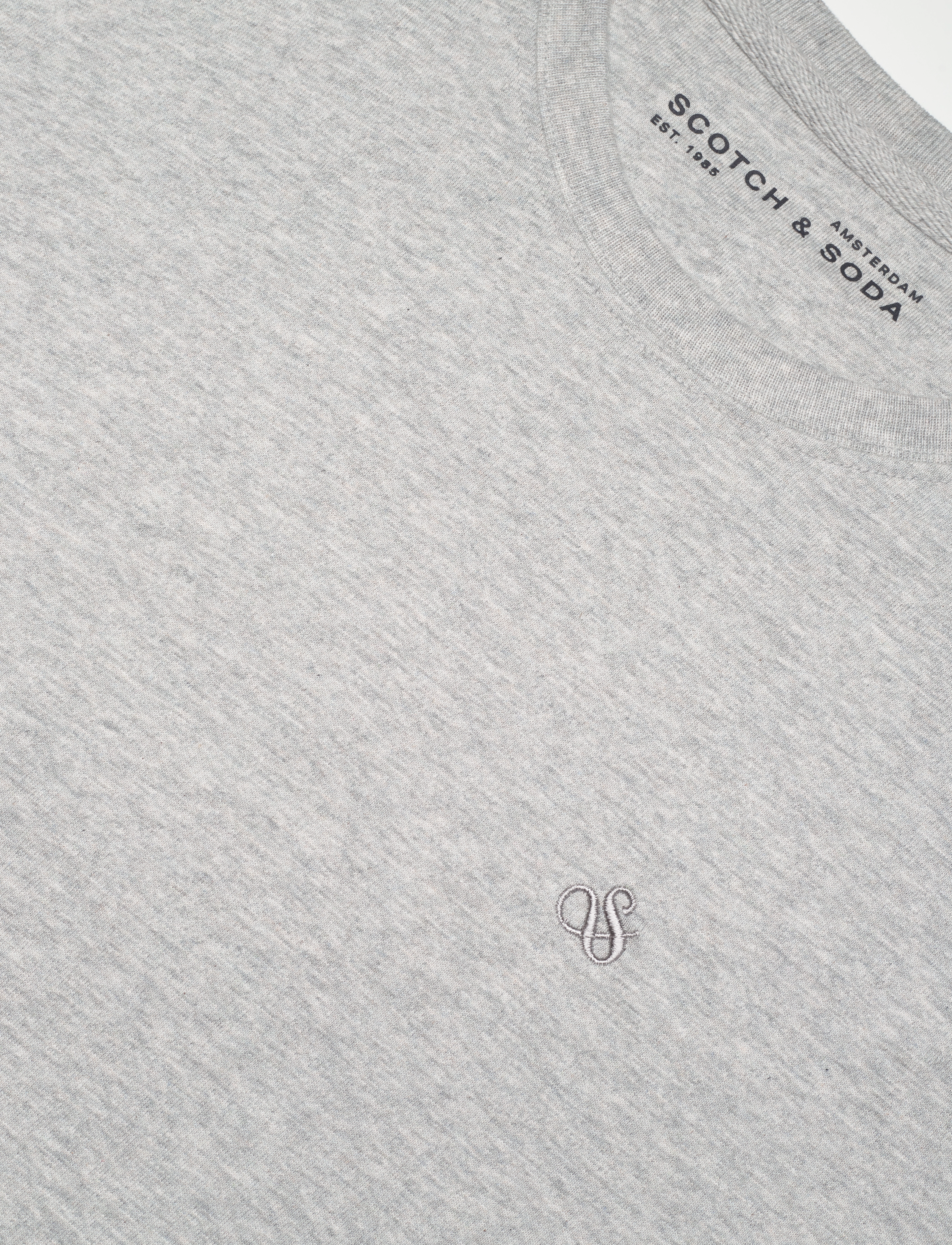 Scotch & Soda - CORE Logo T-Shirt - stutterma bolir - grey melange - 2