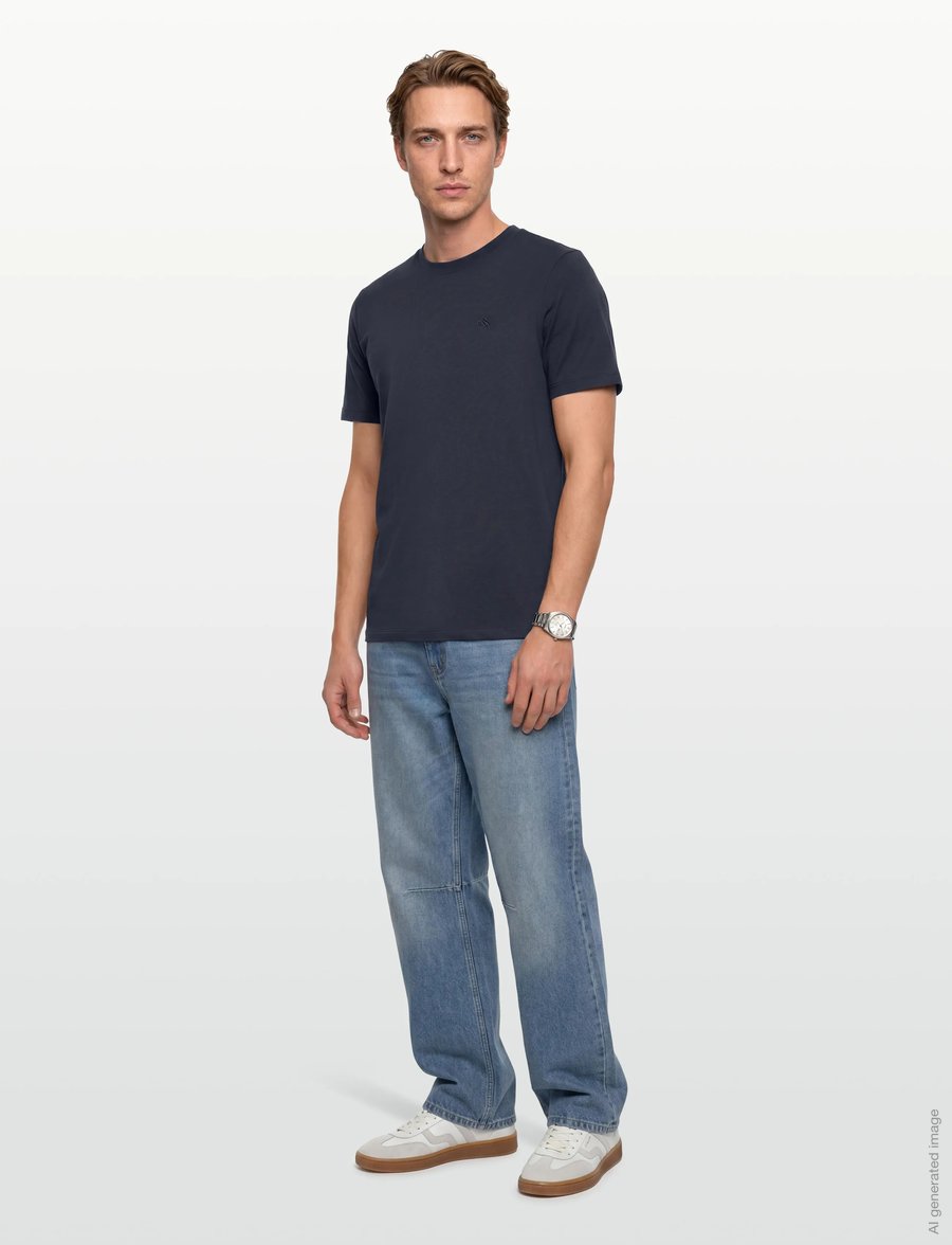Scotch & Soda - CORE Logo T-Shirt - kurzärmelige t-shirts - night - 0