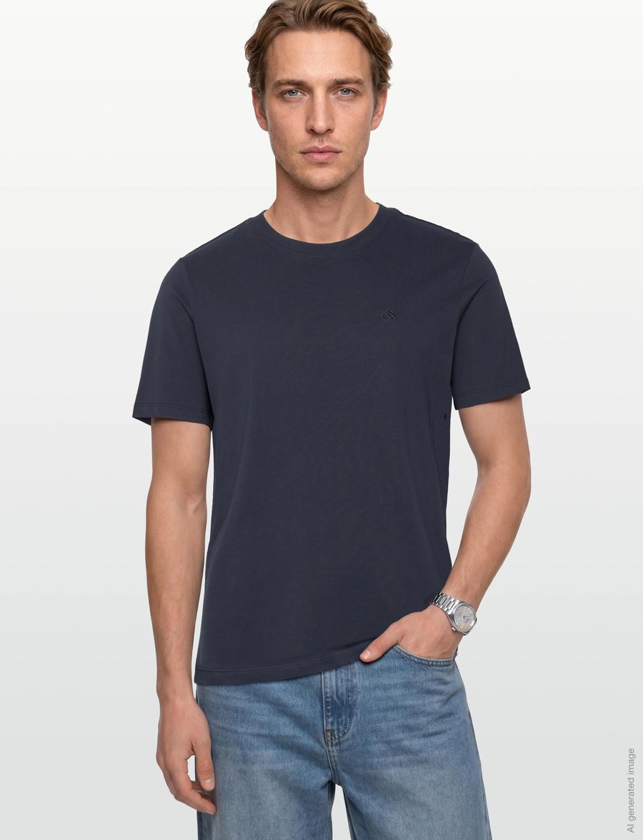 Scotch & Soda - CORE Logo T-Shirt - kurzärmelige t-shirts - night - 3