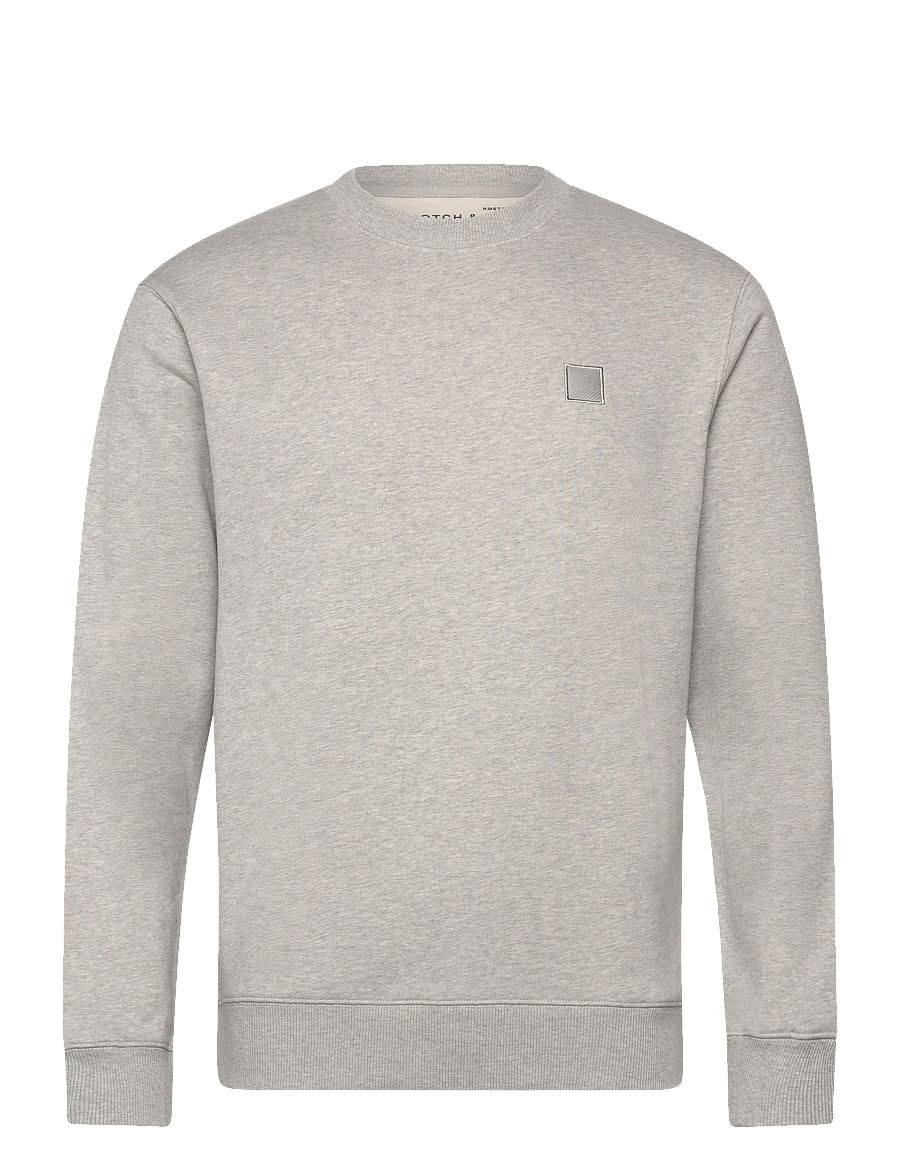 Scotch & Soda - CORE Logo Sweatshirt - sweatshirts - grey melange - 1