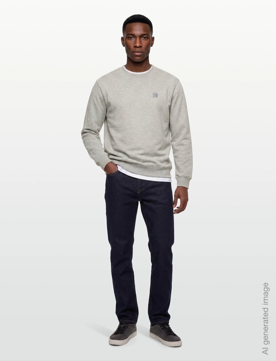 Scotch & Soda - CORE Logo Sweatshirt - sweatshirts - grey melange - 0