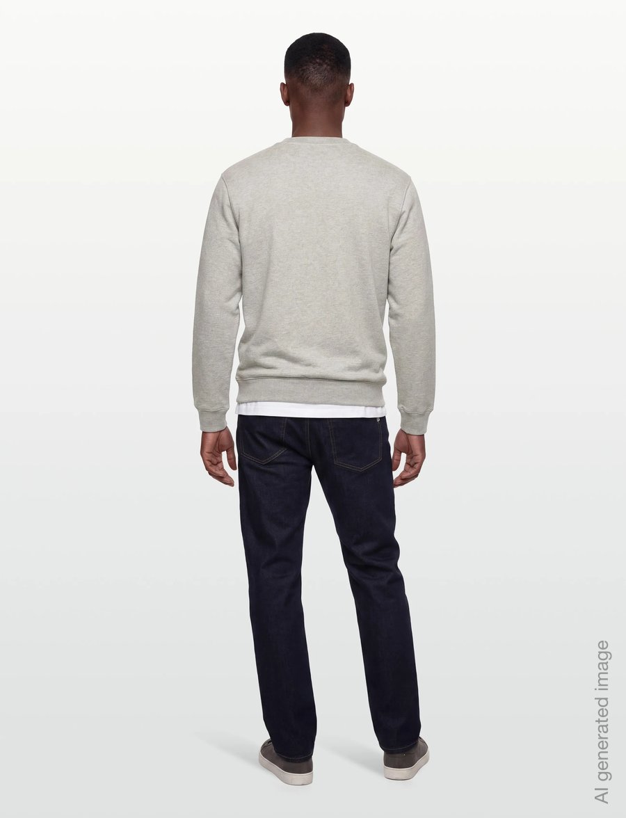 Scotch & Soda - CORE Logo Sweatshirt - sweatshirts - grey melange - 4