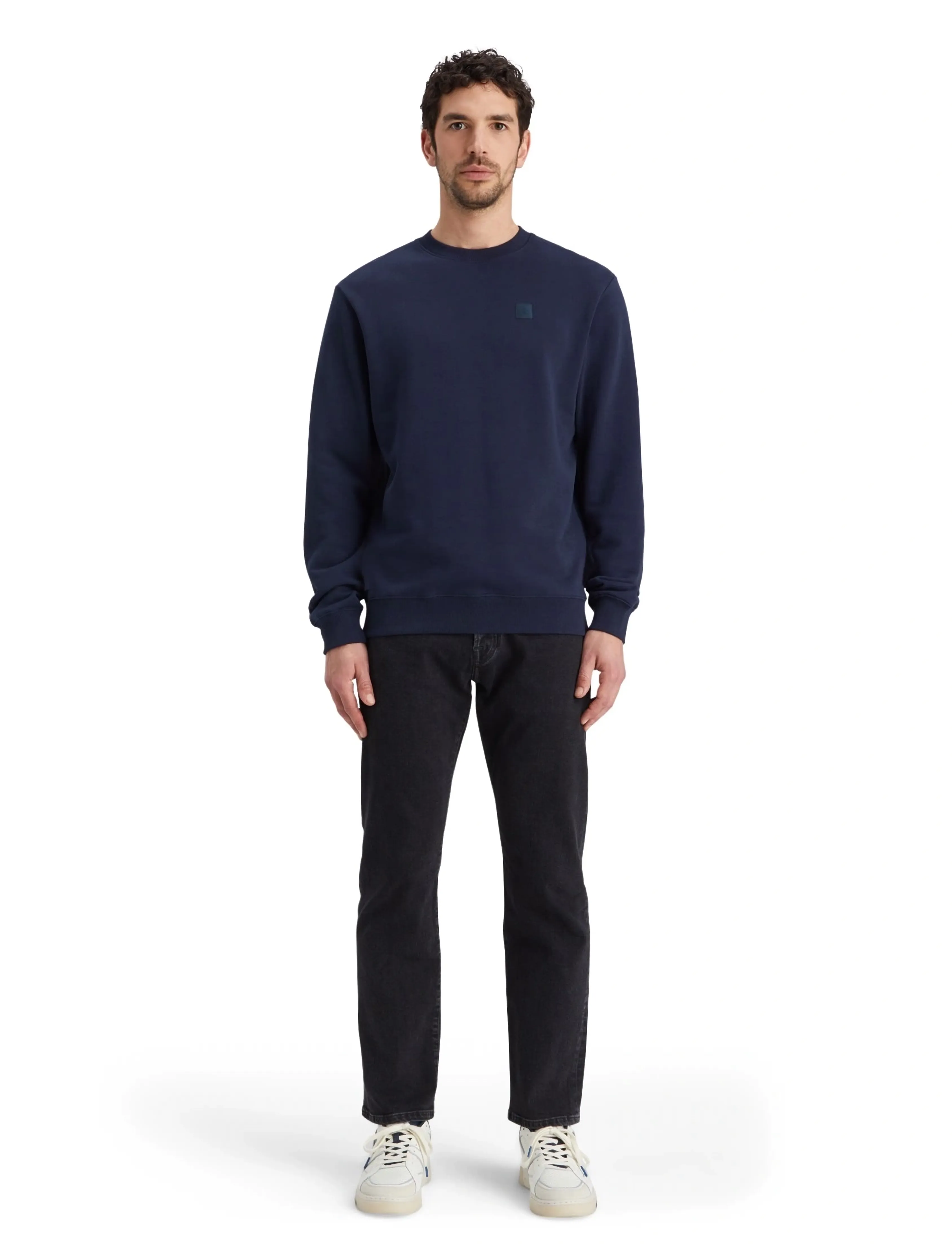 Scotch & Soda - CORE Logo Sweatshirt - feriefavoritter - night - 3