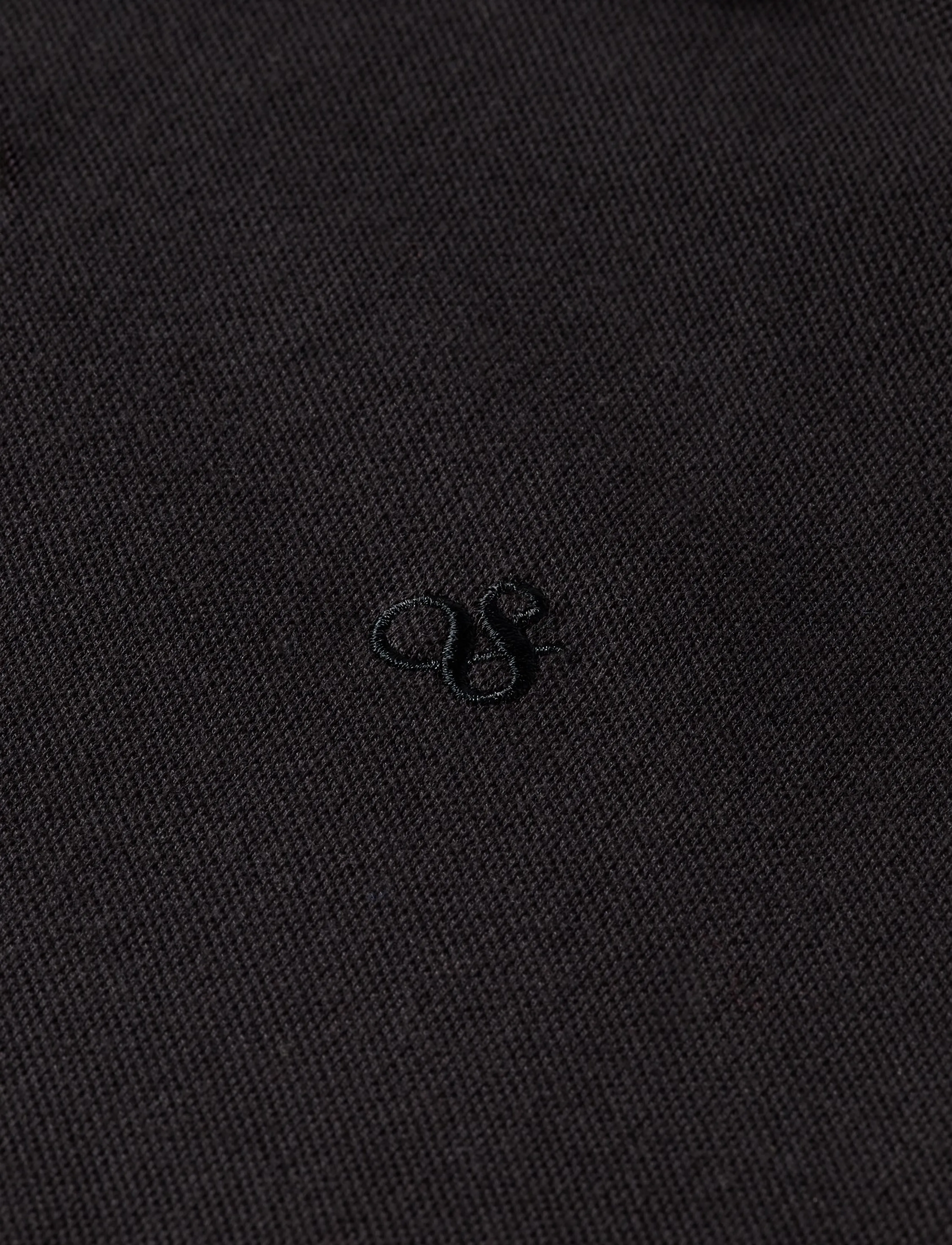 Scotch & Soda - CORE Logo Pique Polo - kortärmade pikéer - black - 5