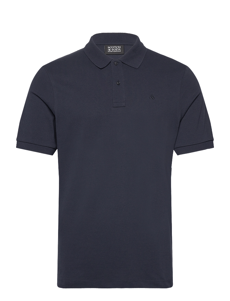 Scotch & Soda - CORE Logo Pique Polo - kurzärmelig - night - 0