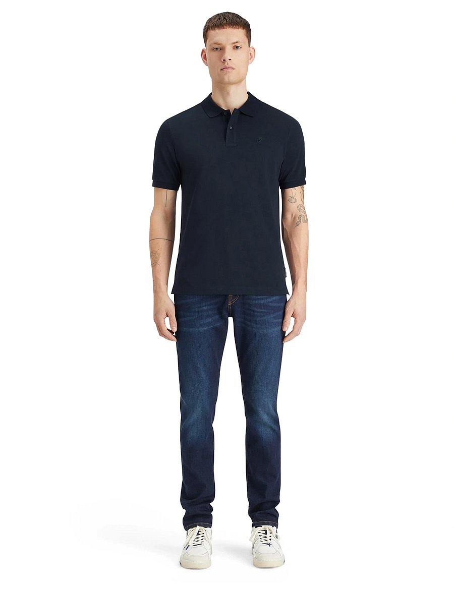 Scotch & Soda - CORE Logo Pique Polo - kurzärmelig - night - 0