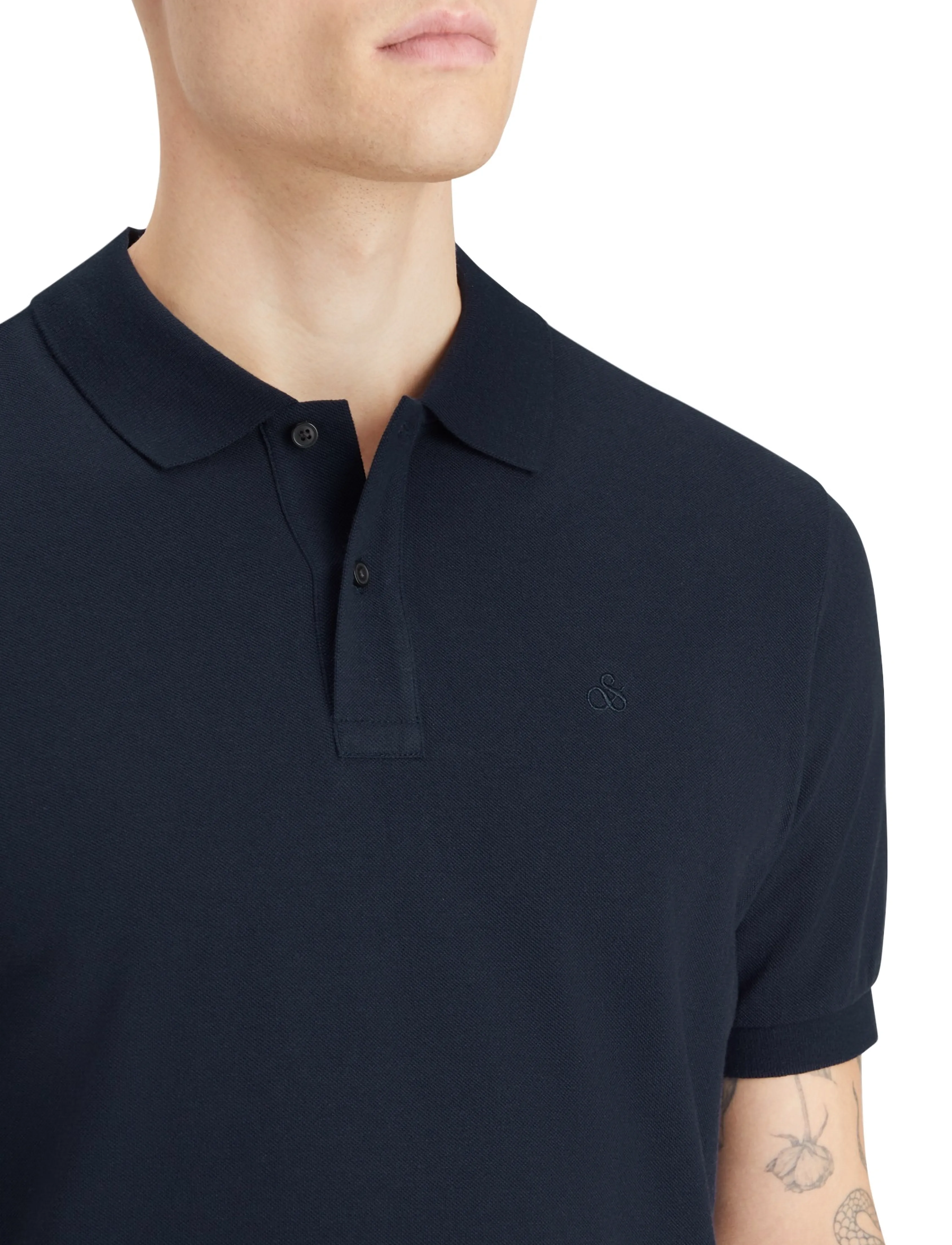 Scotch & Soda - CORE Logo Pique Polo - kurzärmelig - night - 4