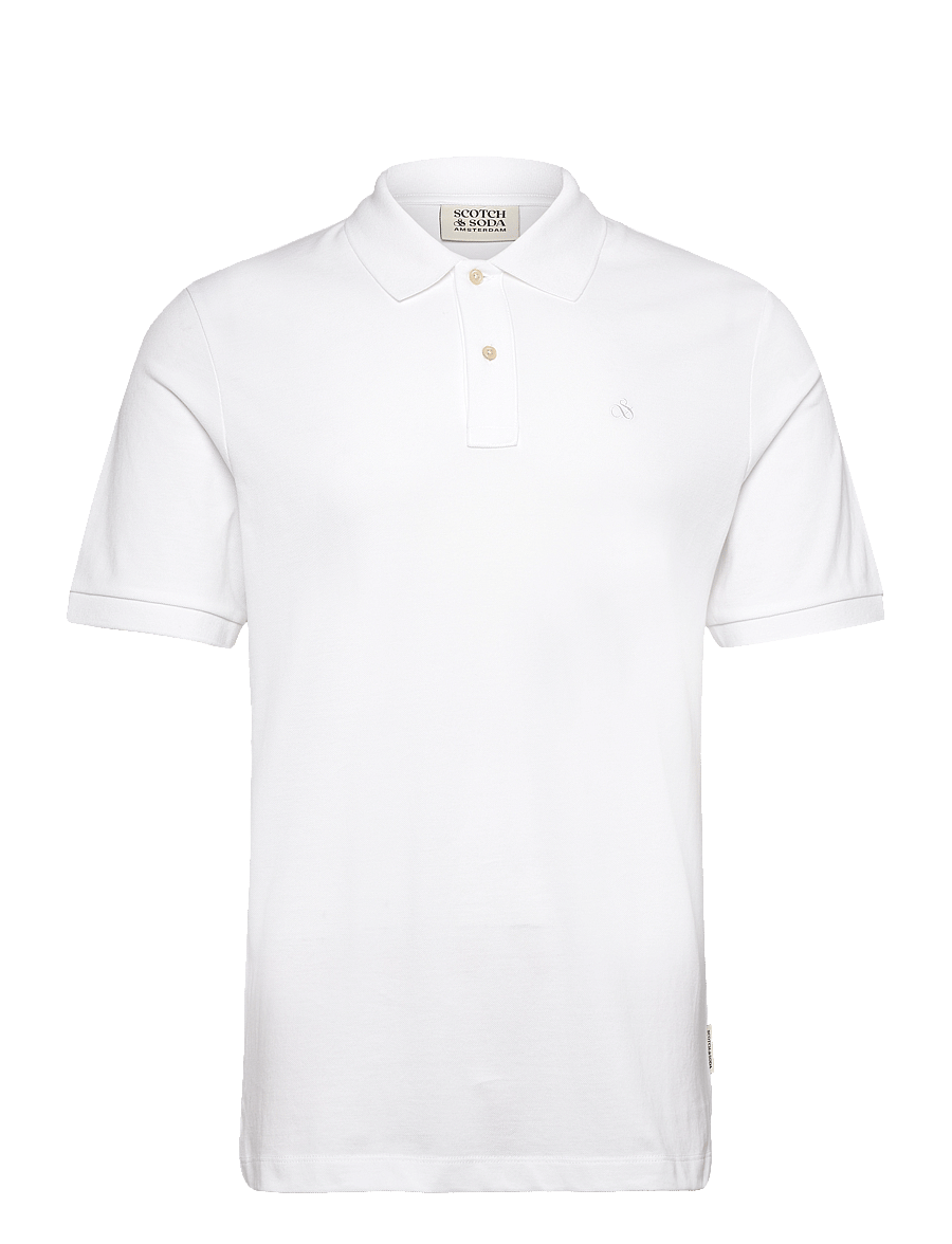Scotch & Soda - CORE Logo Pique Polo - kurzärmelig - white - 1