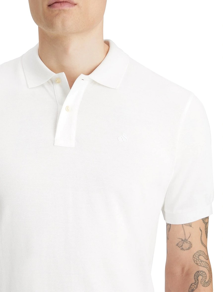 Scotch & Soda - CORE Logo Pique Polo - kurzärmelig - white - 4
