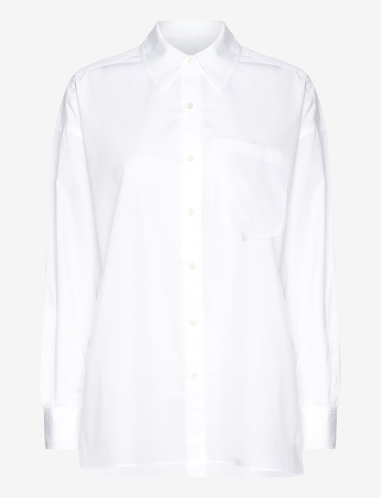 Scotch & Soda - Core Girlfriend poplin shirt - langärmlige hemden - white - 0